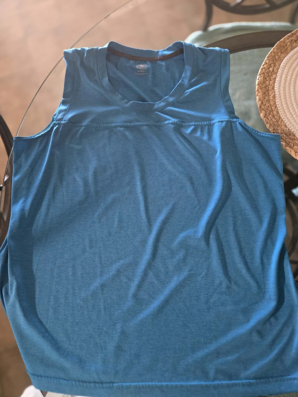 Athletic Works Teal Blue Sleeveless Tank Top